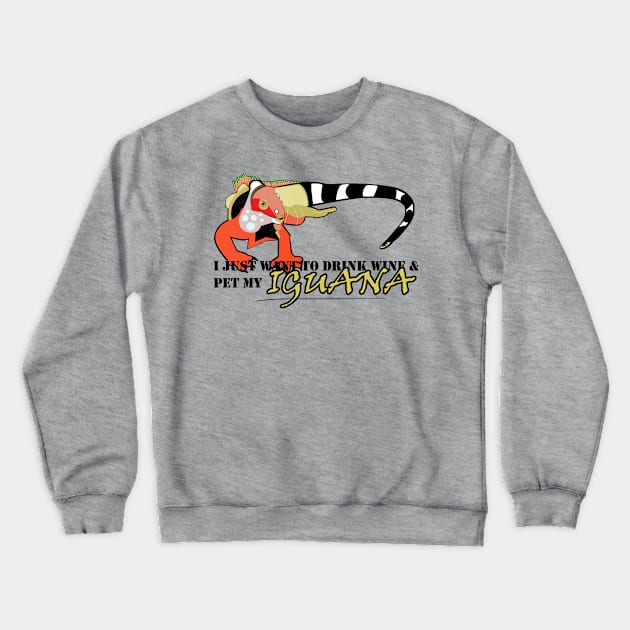 Iguana Crewneck Sweatshirt by momomoma